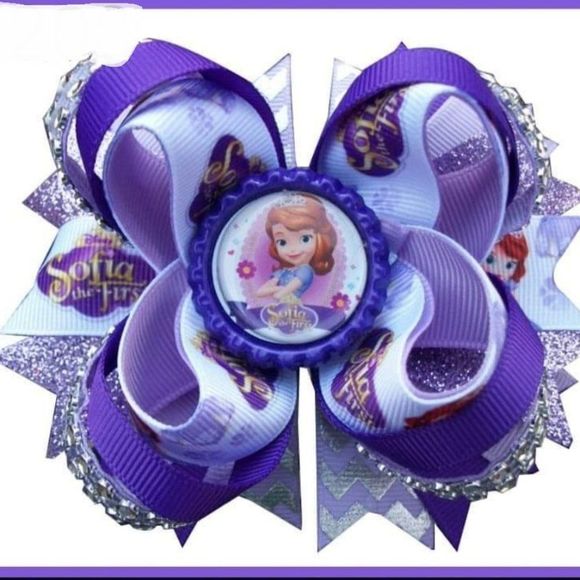 Adorable Things Other - 4.5 INCH PRINCESS SOFIA HAIRBOW